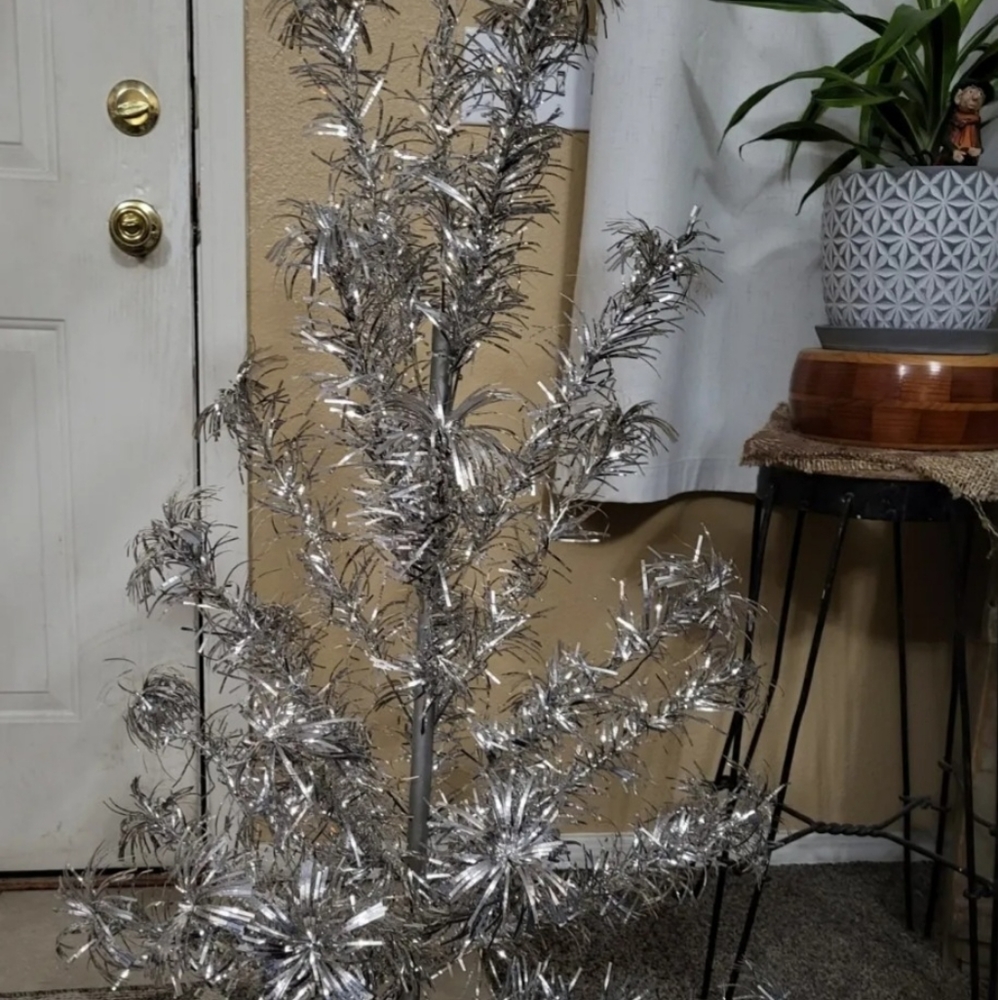 Vintage Aluminum 3' Christmas Tree